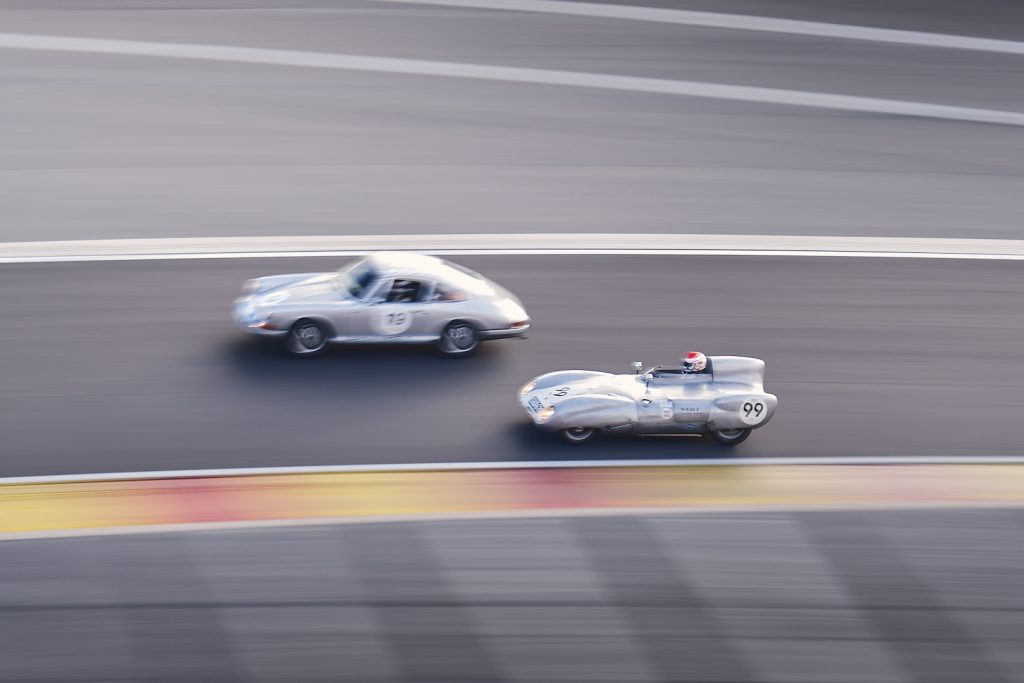 Motorsport racing event during Spa Classic at the Spa Francorchamps racetrack