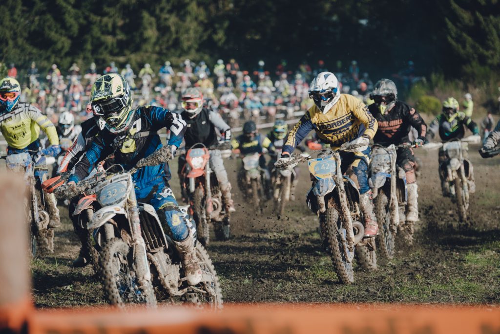 Enduro motocross bike during the Honville Cross Country motorcross event in Luxembourg