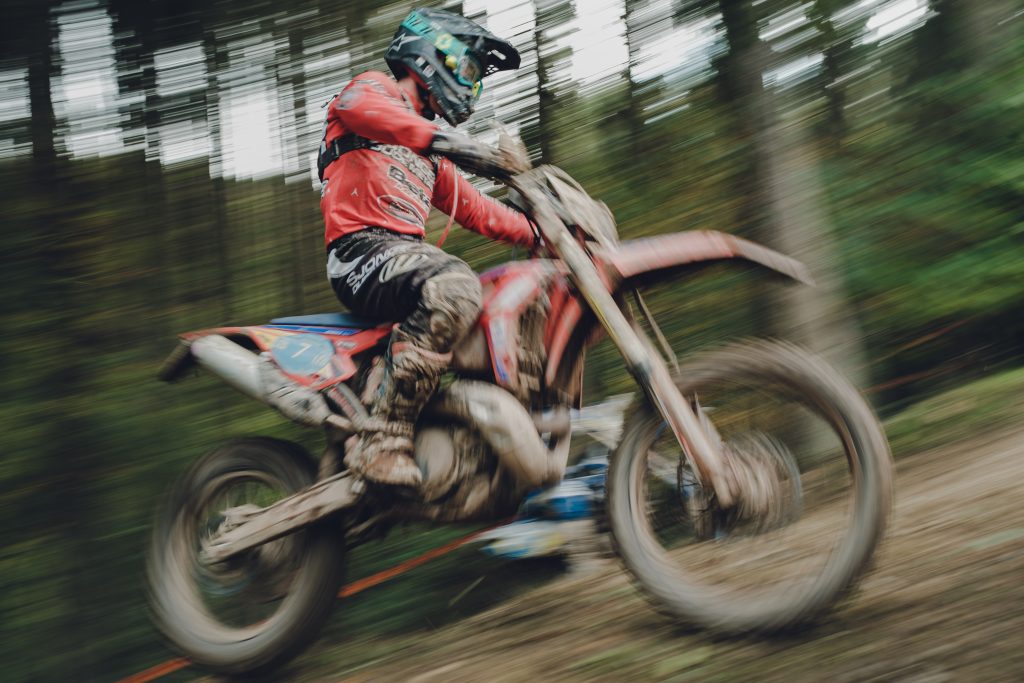 Enduro motocross bike during the Honville Cross Country motorcross event in Luxembourg